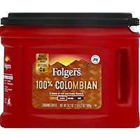 Folgers Coffee Ground Medium-Dark Roast Colombian Dintinctively Rich - 24.2 Oz - Image 2