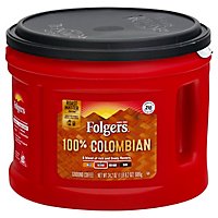 Folgers Coffee Ground Medium-Dark Roast Colombian Dintinctively Rich - 24.2 Oz - Image 1