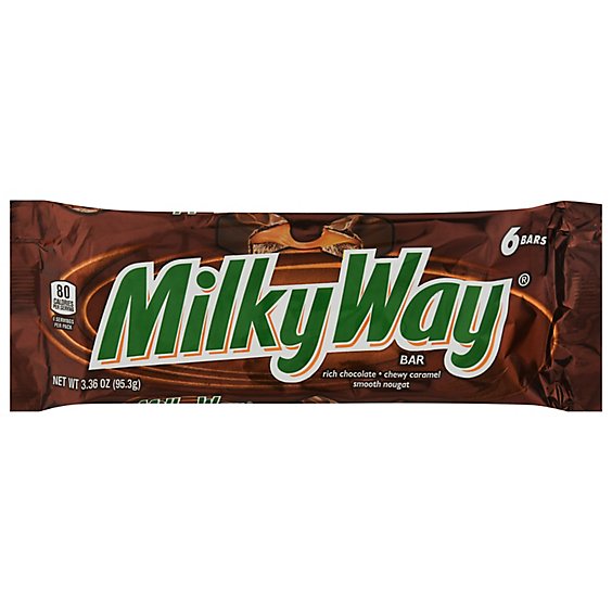Milky Way Candy Bars Fun Size Snack Time Pack - 6 ea