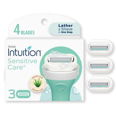 Schick Intuition Sensitive Care with Natural Aloe Womens Razor Blades Refill - 3  Count - Image 1