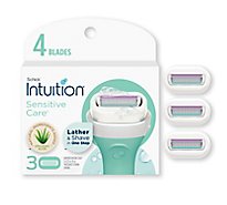 Schick Intuition Sensitive Care With Natural Aloe Womens Refill Razor Blades - 3  Count