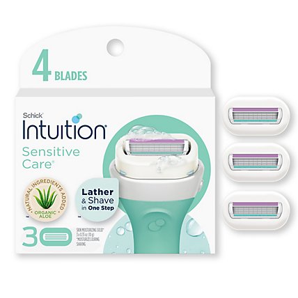 Schick Intuition Sensitive Care with Natural Aloe Womens Razor Blades Refill - 3  Count - Image 1