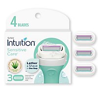 Schick Intuition Sensitive Care with Natural Aloe Womens Razor Blades Refill - 3  Count - Image 1