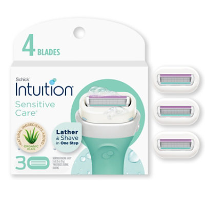 Schick Intuition Sensitive Care With Natural Aloe Womens Refill Razor Blades - 3  Count