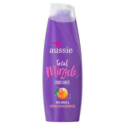Aussie Total Miracle Paraben Free Conditioner with Apricot for Hair Damage - 12.1 Fl. Oz.