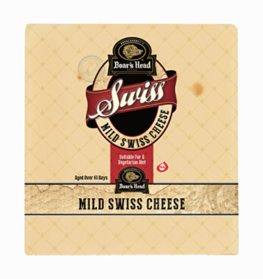 Boar's Head Cheese Swiss Domestic - 0.50 Lb