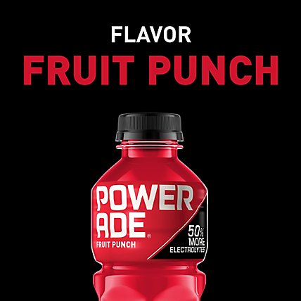 POWERADE Sports Drink Electrolyte Enhanced Fruit Punch - 8-20 Fl. Oz. - Image 3
