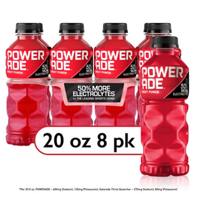 POWERADE Sports Drink Electrolyte Enhanced Fruit Punch - 8-20 Fl. Oz. - Image 1