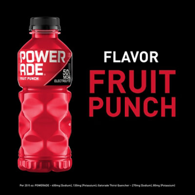 POWERADE Sports Drink Electrolyte Enhanced Fruit Punch - 8-20 Fl. Oz. - Image 3