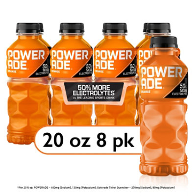 POWERADE Sports Drink Electrolyte Enhanced Orange - 8-20 Fl. Oz. - Image 1