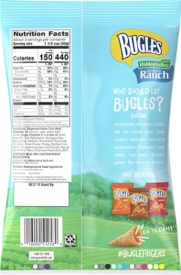 Bugles Snacks Corn Crispy Ranch - 3 Oz - Image 6