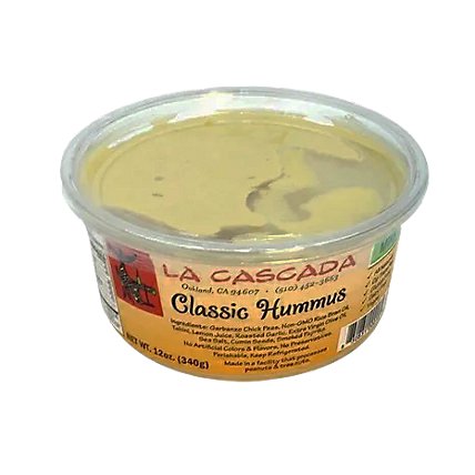 La Cascada Classic Hummus - 12 Oz - Image 1