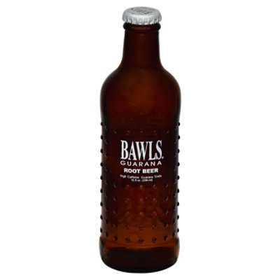 BAWLS Guarana Soda High Caffeine Root Beer - 10 Fl. Oz. - Image 1