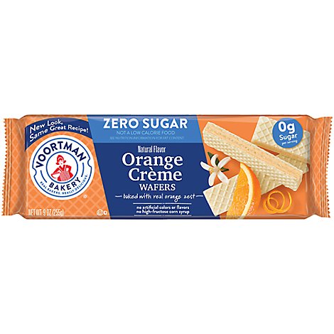 Voortman Bakery Sugar Free Orange Creme Wafers - 9 Oz