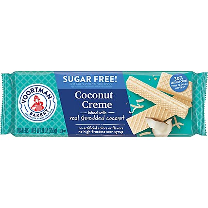 Voortman Bakery Wafers Sugar Free Coconut Creme - 9 Oz - Image 2