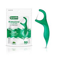 GUM Flossers Professional Clean Extra Strong Floss Fresh Mint - 90 Count - Image 2