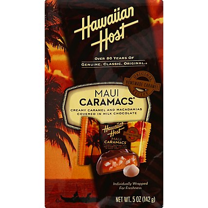 Hawaiian Host Maui Carmacs Macadamias Creamy Caramel And Milk Chocolate Bag - 5 Oz - Image 2