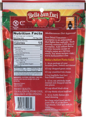 Bella Sun Luci Tomatoes Sun Dried Halves Prepacked - 3 Oz - Image 5