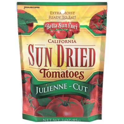 Bella Sun Luci Tomatoes Sun Dried Halves Julienne Prepacked - 3 Oz