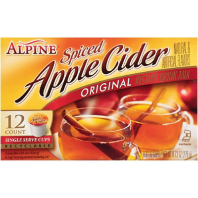 Alpine Original Spiced Apple Cider Single Serve Cups - 9.72 Oz - Image 1