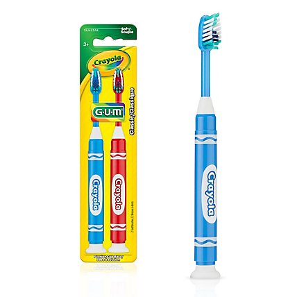 GUM Toothbrush Crayola Soft - 2 Count - Image 2