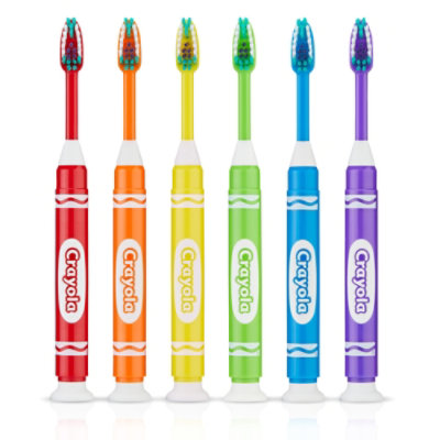 GUM Crayola Metallic Marker For Children Ages 5 Plus With Suction Cup Base Toothbrush - 2 Count - Image 4