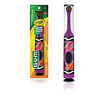 GUM Crayola Kids Battery Powered Toothbrush 3+ - Each