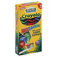 GUM Toothpaste Crayola Squeeze A Color - 4.5 Oz - Image 1