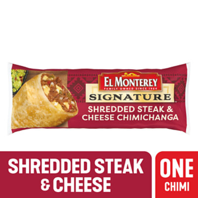 El Monterey Signature Chimichanga Shredded Steak & Cheese Chimichanga - 5 Oz