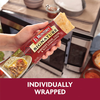 El Monterey Signature Chimichanga Shredded Steak & Three Cheese - 5 Oz - Image 3