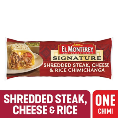 El Monterey Signature Chimichanga Shredded Steak & Three Cheese - 5 Oz - Image 1
