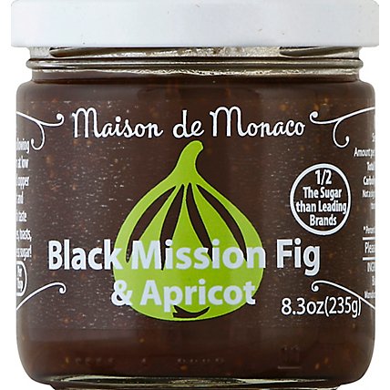 Maison de Monaco Preserves Black Mission Fig & Apricot - 8.3 Oz - Image 2