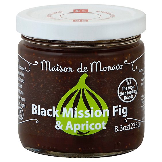 Maison de Monaco Preserves Black Mission Fig & Apricot - 8.3 Oz