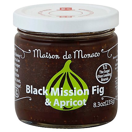 Maison de Monaco Preserves Black Mission Fig & Apricot - 8.3 Oz - Image 1