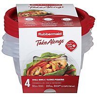 Rubbermaid Take Alongs Containers + Lids Round 4pc - Each - Image 3