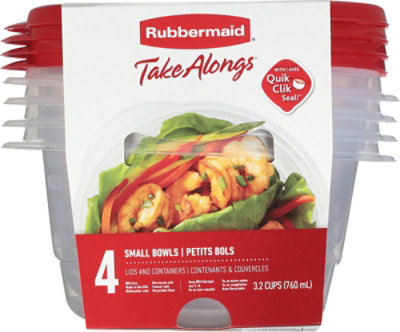 Rubbermaid Take Alongs Containers + Lids Round 4pc - Each - Image 4