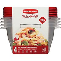 Rubbermaid Take Alongs Containers + Lids Deep Sqre 4pc - 4 Count - Image 4