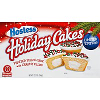 Hostess Cakes Holiday Frosted Cake with Creamy Filling Eight Cakes - 12.7 Oz - Image 2