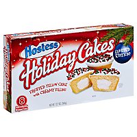 Hostess Cakes Holiday Frosted Cake with Creamy Filling Eight Cakes - 12.7 Oz - Image 1