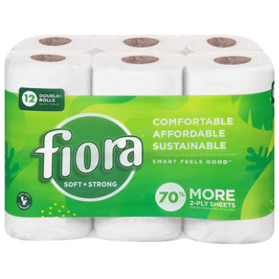 FIORA Bath Tissue 2 Ply Unscented - 12 Roll - Image 2