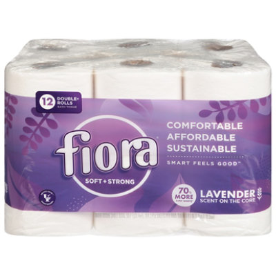 FIORA Bath Tissue 2 Ply Scented Lavender - 12 Roll - Image 2