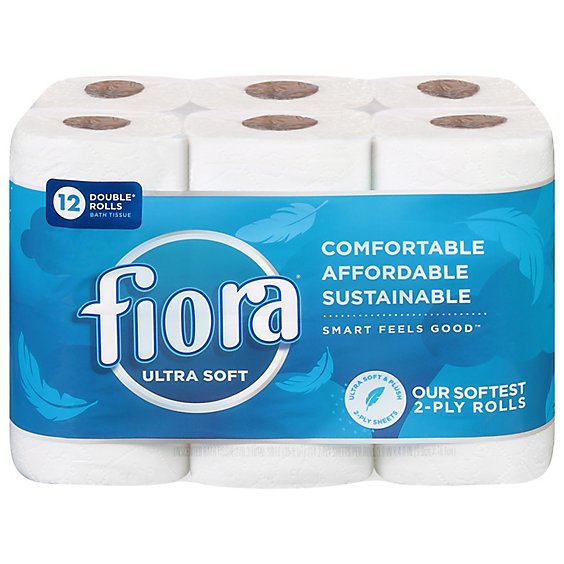 FIORA Bath Tissue 2 Ply Ultra Soft - 12 Roll