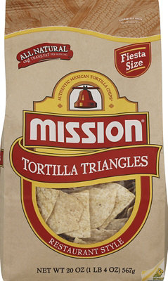 Mission Tortilla Triangles Restaurant Style - 20 Oz