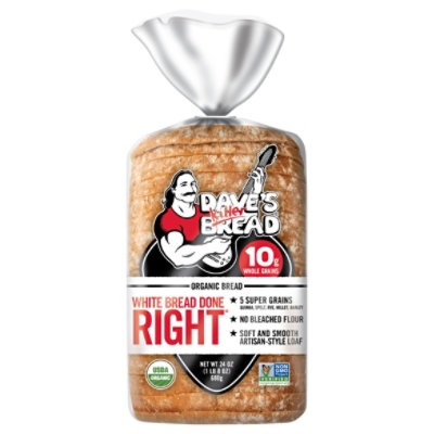 Daves Killer Bread Organic White Bread Done Right - 24 Oz