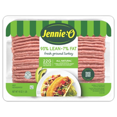 Jennie-O Ground Turkey 93% Lean 7% Fat - 16 Oz.
