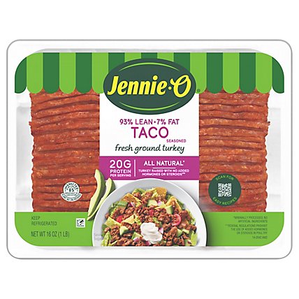 Jennie-O Turkey Store Lean Ground Turkey Taco Seasoned Fresh - 16 Oz - Image 2