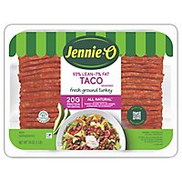 Jennie-O Turkey Store Lean Ground Turkey Taco Seasoned Fresh - 16 Oz - Image 1