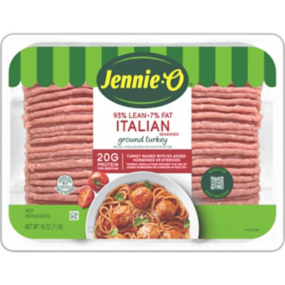 Jennie-O Turkey Store Turkey Ground Turkey Lean Italian Seasoned - 16 Oz