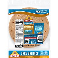 Mission Carb Balance Tortillas Whole Wheat Super Soft Soft Taco Bag 8 Count - 12 Oz - Image 6