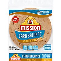 Mission Carb Balance Tortillas Whole Wheat Super Soft Soft Taco Bag 8 Count - 12 Oz - Image 2